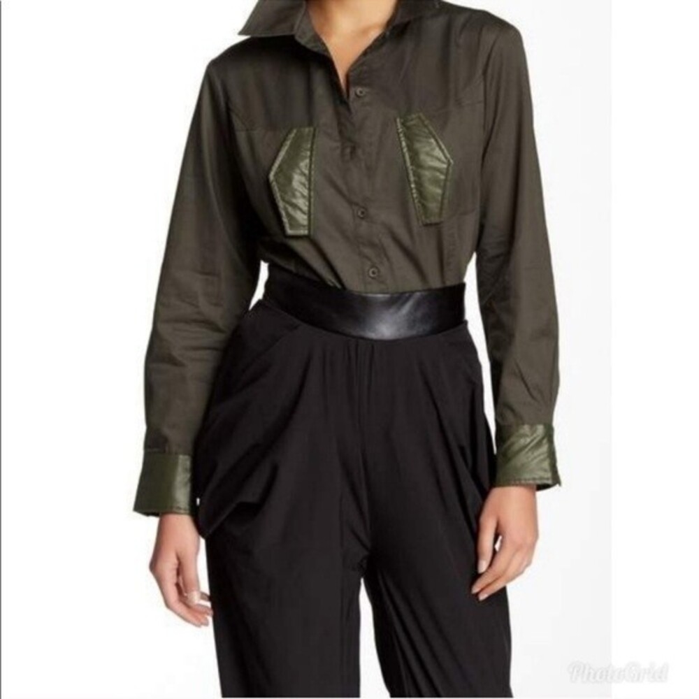 TOV Los Angeles Ruched Black Pants 44 NWOT